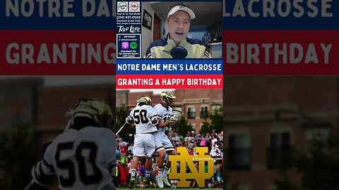 #shorts #notredame #lax #collegelacrosse #birthday #finalfour #sports #radio #podcast