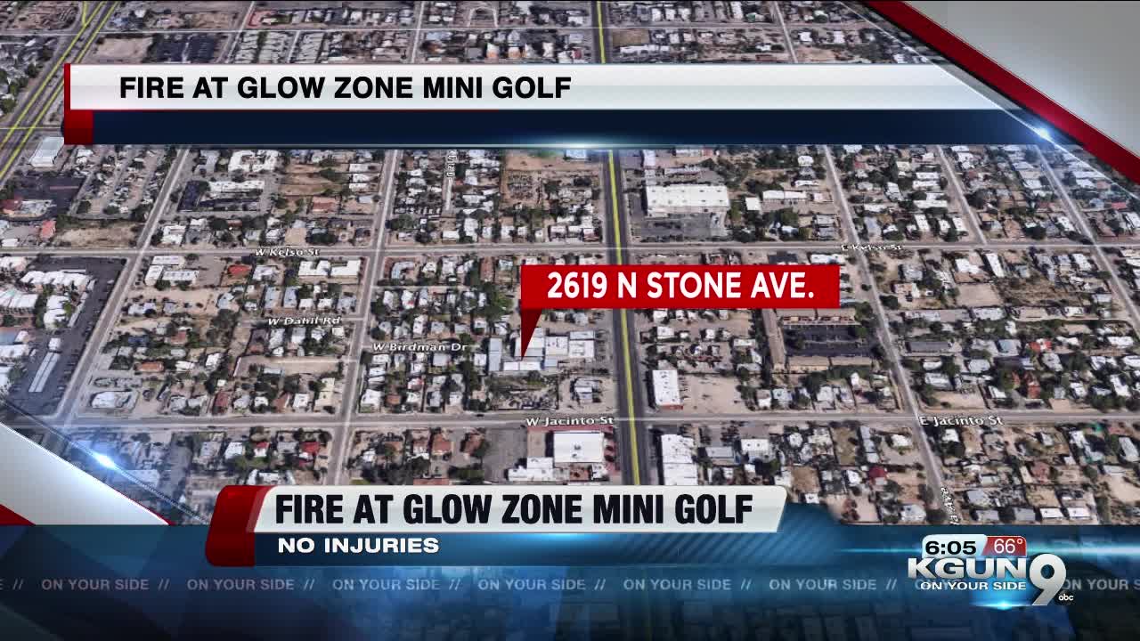 TFD responds to fire at Glow Zone Mini Golf