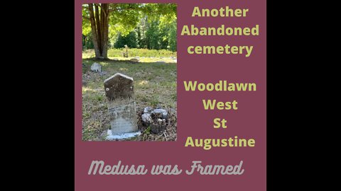 Stumbled upon another abandoned Black Cemetery! Woodlawn, West St Augustine with 2 key Civil Rights Placements #StAugustineMovement