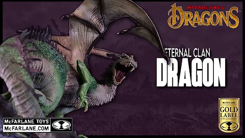 McFarlane Toys Dragon Series 8 Gold Label Collection Eternal Clan Dragon @TheReviewSpot