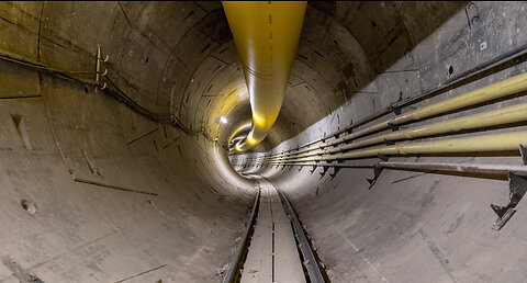 FIRST LOOK: Boring Company's underground people mover in Las Vegas coming along