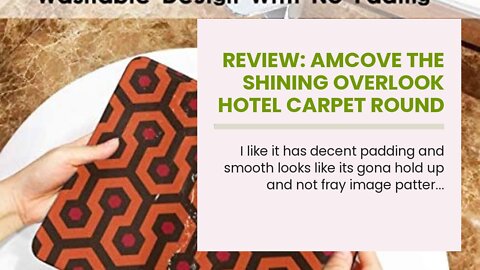 Review: Amcove The Shining Overlook Hotel Carpet Round Mousepad for Computers Laptop Cat Desk A...