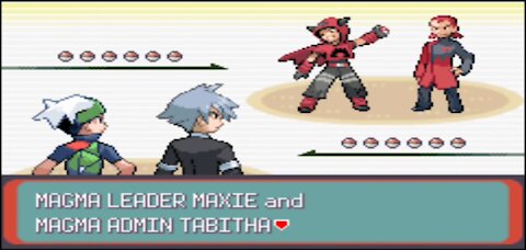 Pokemon Emerald - Team Battle: Me & Steven vs Maxie & Tabitha