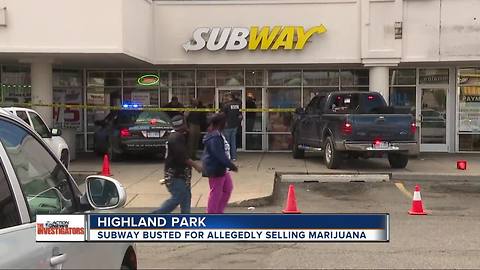 Police say Highland Park Subway was selling marijuana along with sandwiches