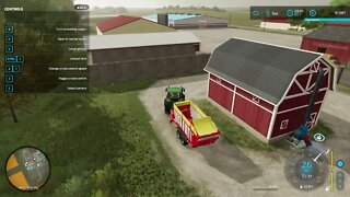 Collecting Straw at Iowa Farm Part 2- FARMING SIMULATOR 22 - Timelapse