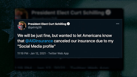 AIG Drops Former MLB Star and Conservative Curt Schilling's Insurance for His "Social Media Profile"