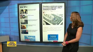 Florida's minimum wage increase will take effect January 1, 2019