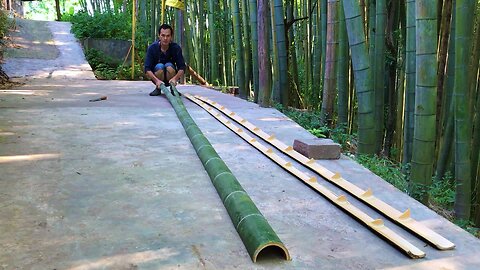 A high-quality bamboo weaving work by humans - a tea can