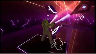 DoomGuy Plays InstaFail 360 FasterSong BeatSaber BeatSaber!