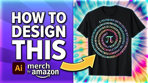 🥧Pi Day Spiral T-Shirt Design Tutorial | Adobe Illustrator