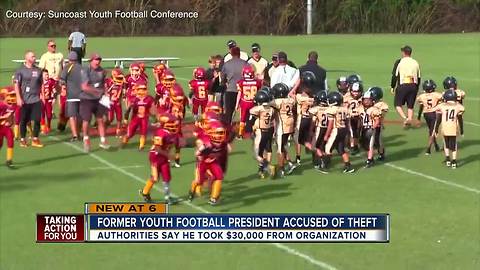 Former youth football president arrested for stealing thousands of dollars