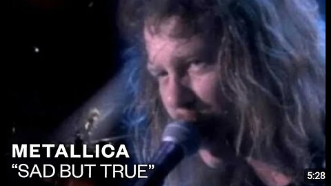 Metallica Sad But True (Official Music Video)