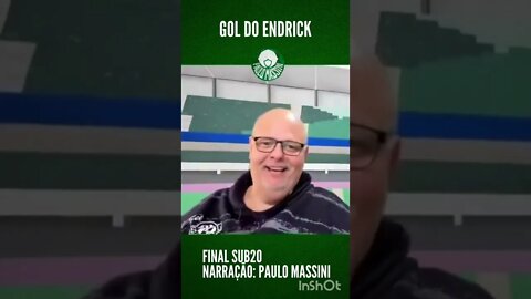 NARRAÇÃO DO GOL DO ENDRICK NA FINAL DO BRASILEIRÃO SUB20 @Paulo Massini