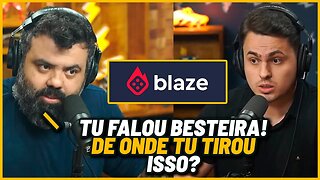 IGOR QUESTIONA CONVIDADO AO VIVO SOBRE VIDEO DA BLAZE (FLOW PODCAST) | React Podcast Pro