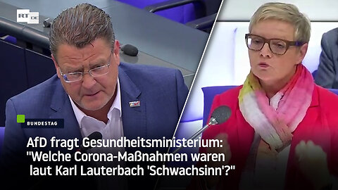 AfD fragt Gesundheitsministerium: "Welche Corona-Maßnahmen waren laut Lauterbach 'Schwachsinn'?"