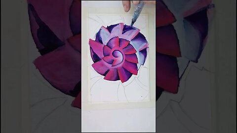 Spiral Pen Ink Timelapse Part 3 #abstract #Inkwash #Doodle #painting #art #timelapse #inkart #spiral