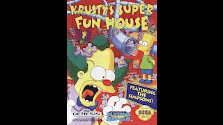 krustys super funhouse Sega Mega Drive Genesis Review