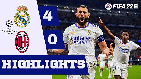 Real Madrid Vs AC Milan | UCL Final Highlights FIFA 22