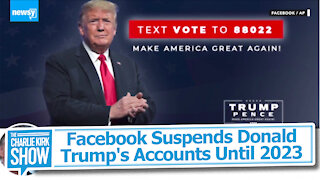 Facebook Suspends Donald Trump's Accounts Until 2023