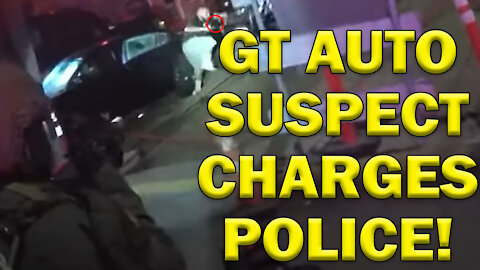 GT Auto Suspect Charges Police On Video - LEO Round Table S06E46c