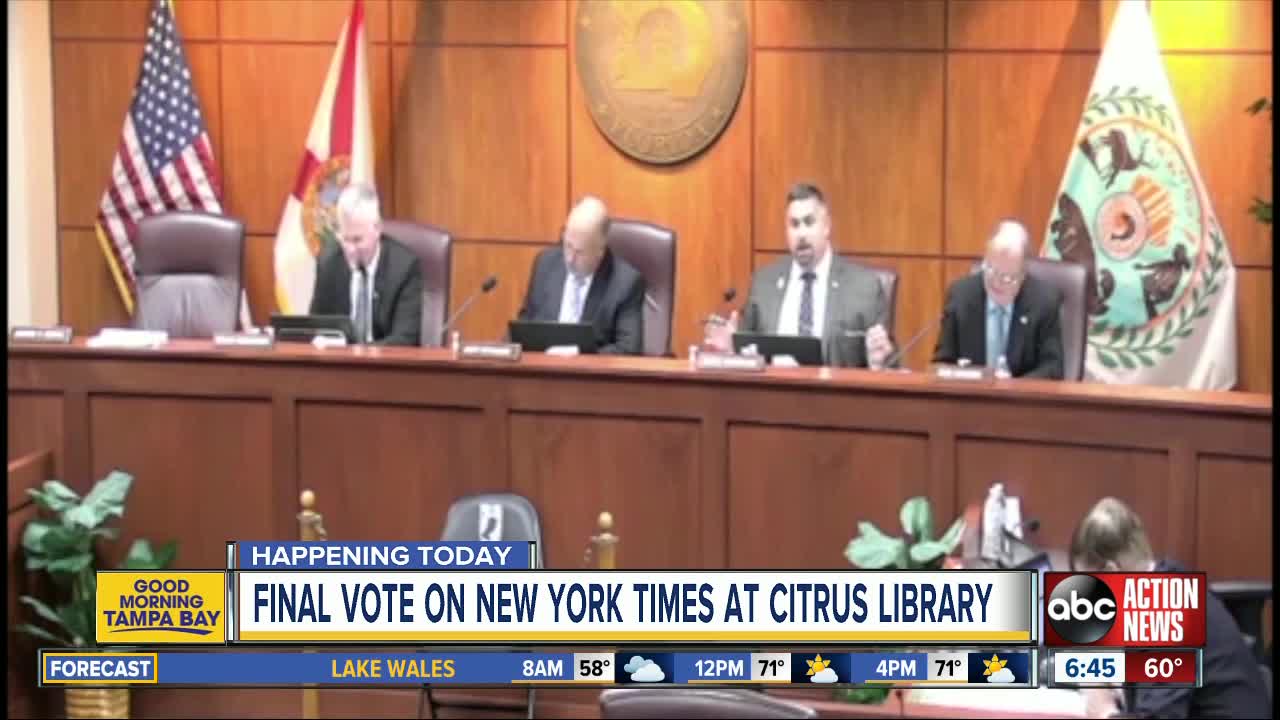 Citrus County Commission to reconsider New York Times digital subscription after fallout