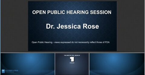 Dr. Jessica Rose - FDA 4/6/2022 meeting - public comment