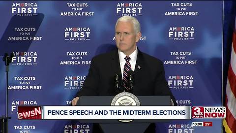 VP Pence comes as midterm elections near