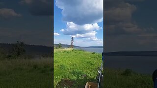 cloudburst over chimney Lake bc #travel #exploring #roadtripdream #roadtrip #camping #campground