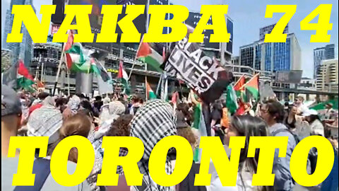 Nakba 74 Protest In Toronto Canada. 15 May 2022.