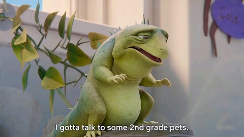 In Leo, Adam Sandler is a very old very precious class pet lizard. And I just think that's nice.