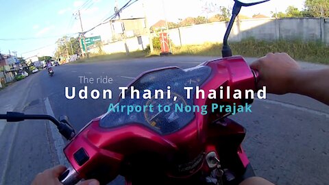 The ride - Udon Thani Airport to Nong Prajak