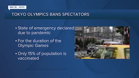 Fans banned from Tokyo Olympics