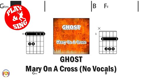 GHOST Mary On A Cross FCN GUITAR CHORDS & LYRICS NO VOCALS