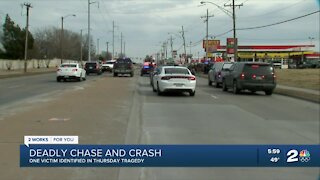 1 victim identified after deadly chase and crash in Tulsa