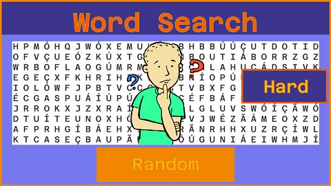 Word Search - Challenge 08/22/2022 - Hard - Random