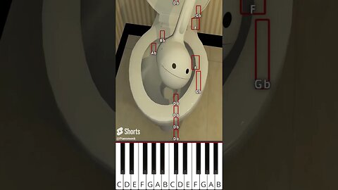 Skibidi Toilet Otamatone (@TheRealSullyG) Full Version - Octave Piano Tutorial