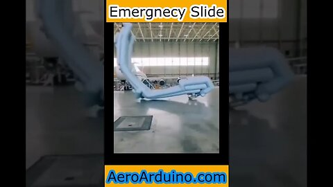 Crazy Emergency Escape Slide in Hangar #Flying #Aviation #AeroArduino