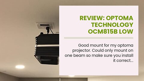 Review: OPTOMA TECHNOLOGY OCM815B Low Profile Ceiling Mount with Extension Poles Projector Acce...