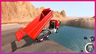 TruckFails | Cars vs Giant Pit #208 | BeamNG.Drive |TrucksFails