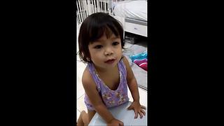 Little Girl Can't Say "Tomato" So She Improvises