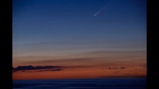 Timelapse of new comet NEOWISE captured