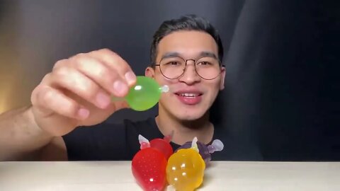 ASMR HONEY🍯 JELLY TIKTOK FRUIT JELLY DESSERT MUKBANG 꿀젤리 틱톡젤리 먹지 마세요 ㅋㅋㅋ EATINGSHOW 720p