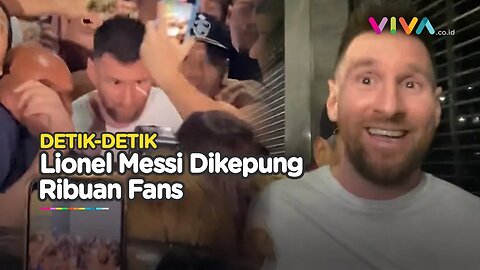 APES! Lionel Messi Makan di Restoran, Malah Dikepung Ribuan Fans