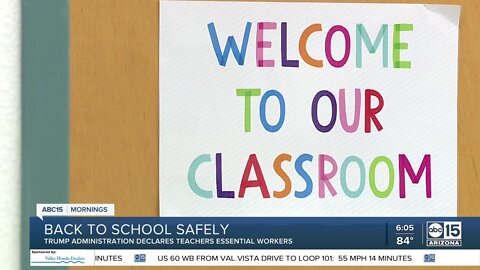 Trump administration declares teachers essential workers