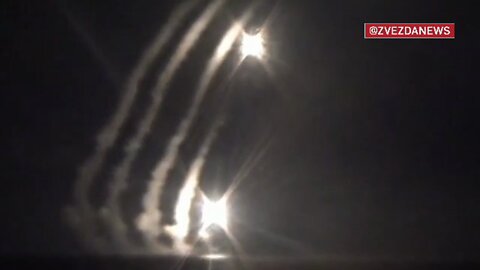 Night launch of Kalibrs by ships of the Black Sea Fleet