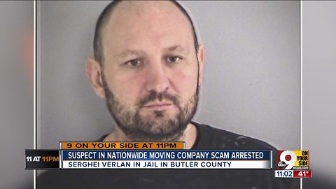 Moving scam mastermind Serghei Verlan jailed in Butler County, officials say