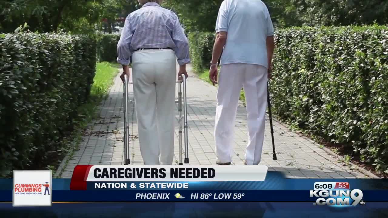 Homecare companies looking for caregivers to apply amid nationwide shortage