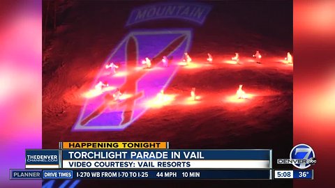 Torchlight parade tonight in Vail