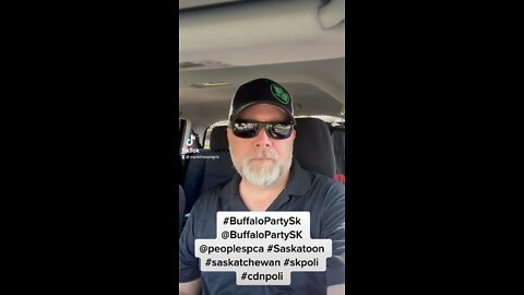 #2MinDrill #BuffaloPartySk @BuffaloPartySK @peoplespca #Saskatoon #saskatchewan #skpoli #cdnpoli