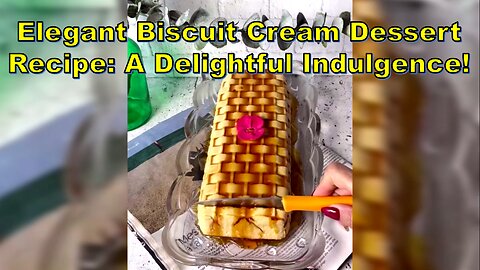 Elegant Biscuit Cream Dessert Recipe: A Delightful Indulgence #dessertrecipe #biscuitdessert #short